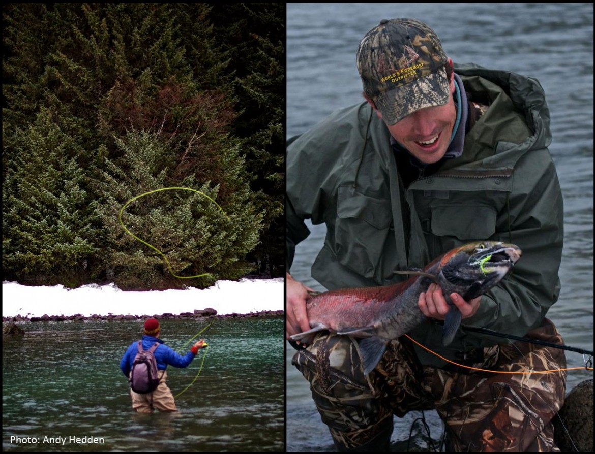 Alaska Silver Salmon Fly Fishing